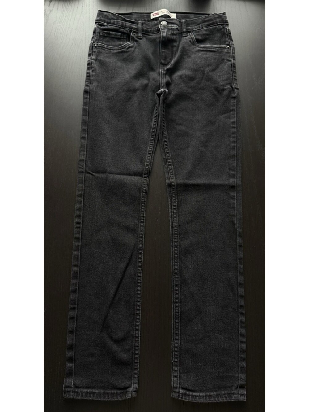 Levi's 510 Skinny Jeans Boys Size 18 Regular 29x31 Black Denim Stretch Pants
